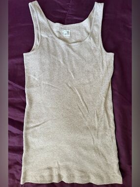 Girls (juniors) Ribbed Tank Top in Dark Beige 🤎